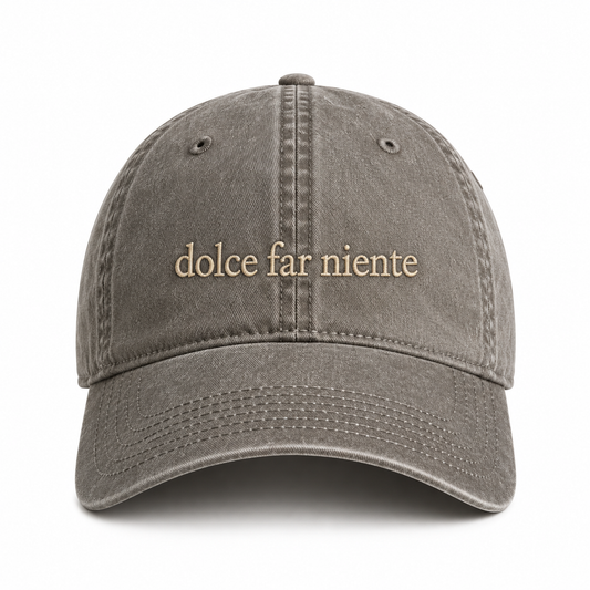 PRE-ORDER 'Dolce Far Niente' Adjustable Cap