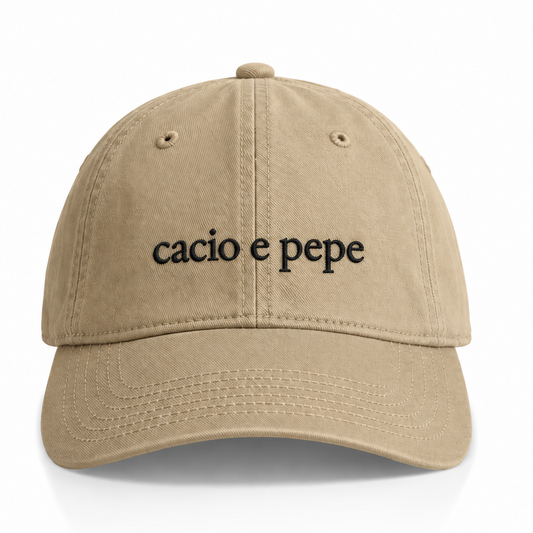 'Cacio e pepe' Adjustable Cap